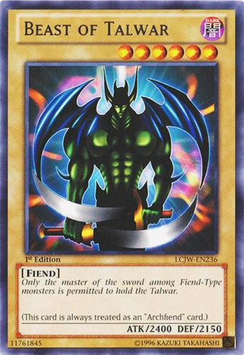 Yu-gi-oh! - Bestia De Talwar (lcjw-en236) - Colección Legend