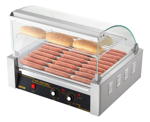 Maquina Perros Calientes 30 Hotdog 11 Rodillos Dual 1650w   