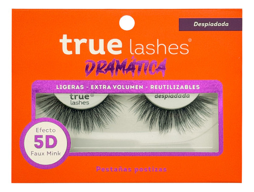 Pestañas Postizas True Lashes Colección Dramática Color Despiadada