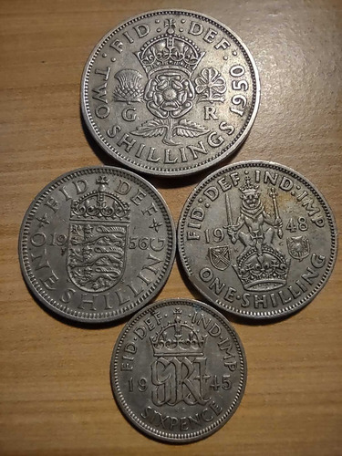 4 Monedas Reino Unido #km 878 / #km 904 / #km 864 / #km 852