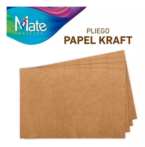 Mate | Papel Kraft 120 G | 10 Pliegos | 58 X 88 Cm