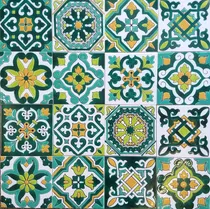 Comprar Azulejos Decorados 15 X 15 Relieve Verdes . Soy Fabricante