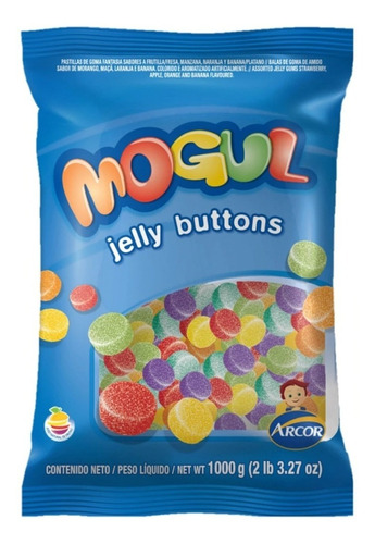 Imagen 1 de 3 de Gomitas Mogul Jelly Buttoms X 1 Kg. - Lollipop