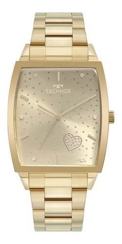 Relógio Technos Feminino Dourado 2035muj 1x Original