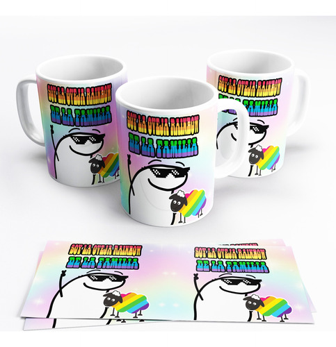 Taza De Cerámica Enamorados Love Lgtb Flork  En Caja