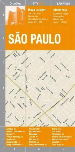 City Map - Sao Paulo - Julian De Dios, De Julián De Dios. Editorial Dedios En Español/inglés