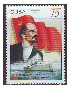 Estampillas Cuba 1997 - 80th Años De Revolución Socialista