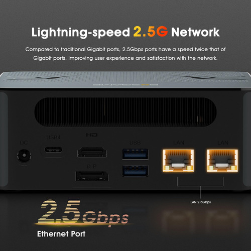 Mini Gaming Pc Bosgame M1, Mini Pc Ryzen 7 7840hs (8c/16t,