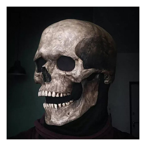 Máscara Craneo Completa Halloween De Esqueleto Cabeza X