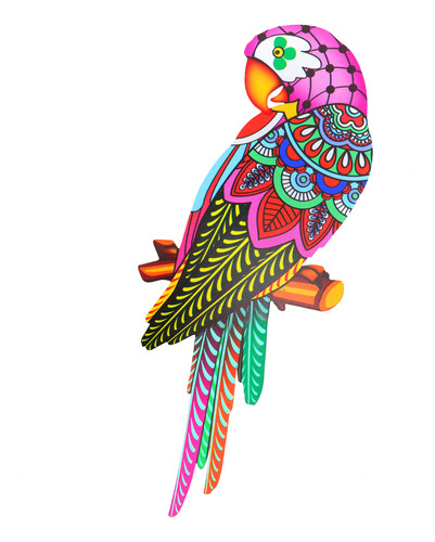 Escultura De Pared Con Guacamayos, Diseño De Tucanes De Hier