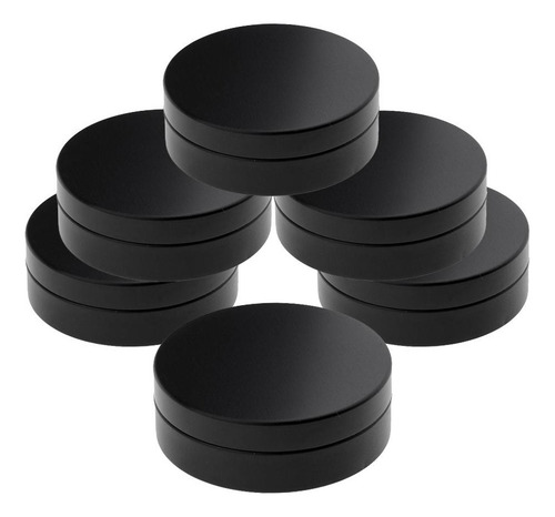6 Piezas Negro Vacío Crema Vacío Con Tapa