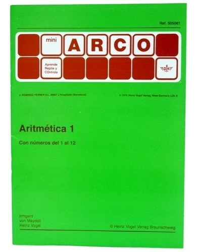 505061-b Cuaderno De Aritmética 1 Al 12 Método Arco Eduke