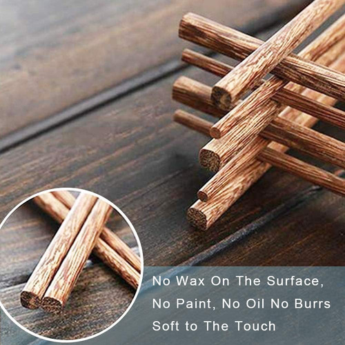 10 Pares Palillos De Madera Palillo Reutilizables,saludables