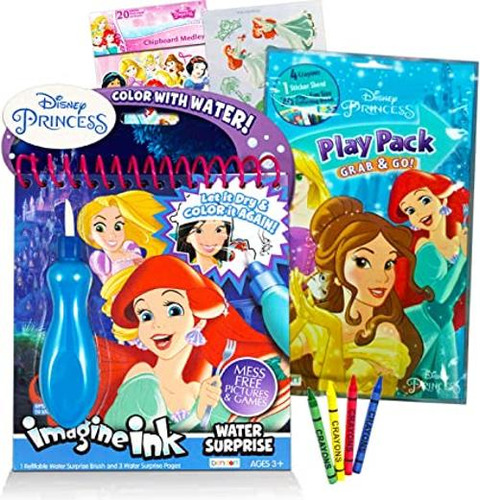 Juego De Pintura De Princesa Disney Con Agua Para Niñas Y