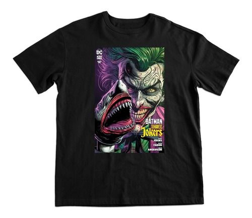 Polera Estampada De Algodón De Batman Comic Joker Wason Dc 