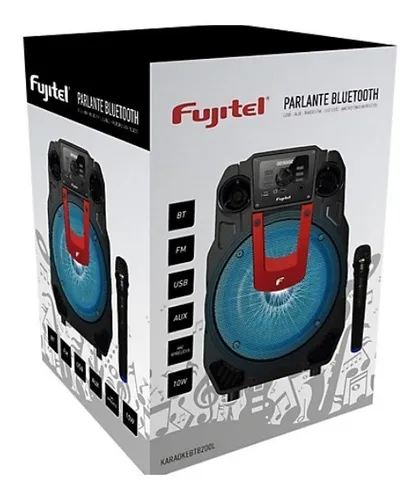 Parlante Karaoke Bluetooth 8 Con Luz Fujitel