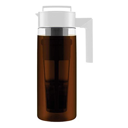 Patented Deluxe Cold Brew Coffee Maker With White Lid