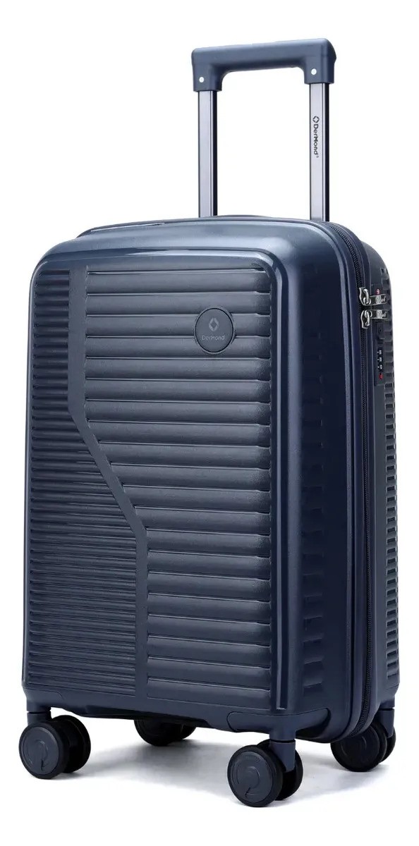 Mala Polipropileno 10kg Bordo Viagem Mão Avião Anac 55x35x25 Chumbo Lisa