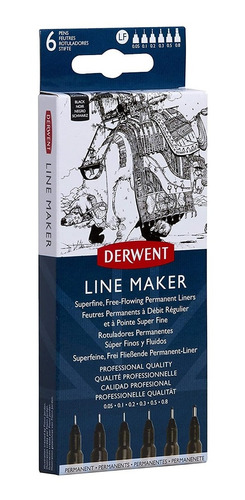 Rotulador Derwent Line Maker X 6
