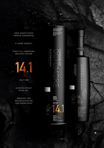 Whisky Octomore 14.1 Con Estuche Exclusivo Bostonmartin