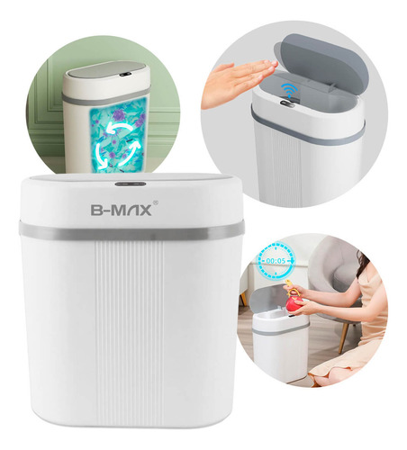 Lixeira Automática Com Sensor 12 Litros