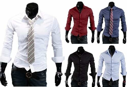 Promocion Camisas Entalladas Slim Fit Para Hombres De Diseño