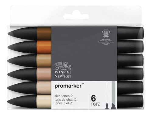 Winsor & Newton Promarker Set X 6 Tonos Piel 2