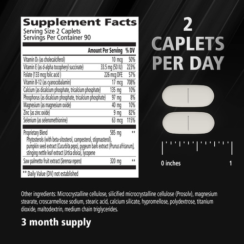 Suplemento Urinozinc Prostate Plus Para Hombres, Suministro