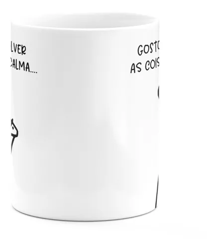 Caneca Meme Flork Boneco Palito Com Café Sem Café