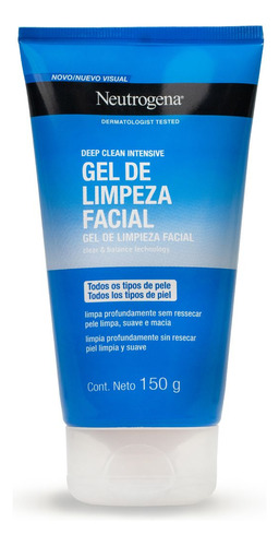 Gel De Limpeza Facial Deep Clean Intensive 150g Neutrogena
