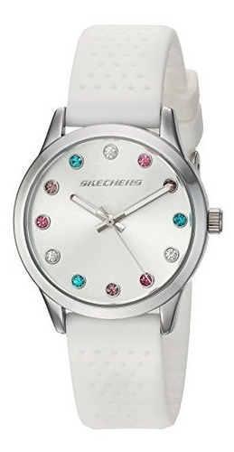 Skechers La Dianthus Metal Y Silicona Reloj Casual De Cuarzo