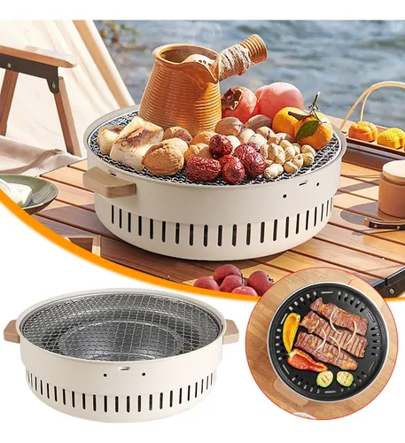 Estufa De Barbacoa De Carbón Zibo Para Acampar Al Aire Libre