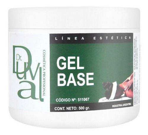 Gel Base Corporal Aparatología Duval X500g