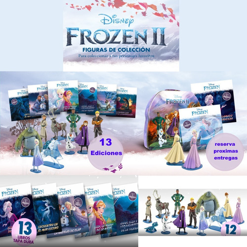 Imagen 2 de 8 de Coleccion Frozen I I Figuras Coleccionables Libros Tapa Dura