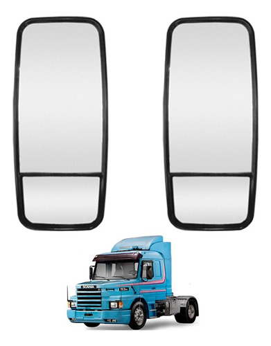 Espelho P Scania T/r 112 /113 /142 143 Convexo Bifocal Ld Le