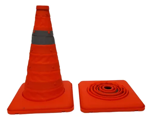 comprar Cono De Seguridad Vial Pegable Retractil 30 Cm X 2 Unidades
