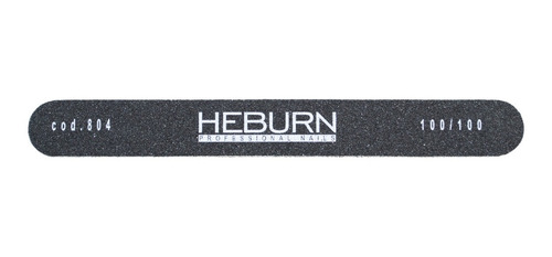 Heburn Lima Negra Recta 100/100 Uñas Acrílicas Gel 804