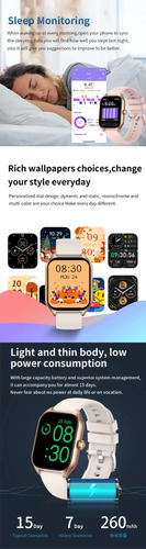 Imagen 5 de 10 de Relojes Mujer Hombre Smartwatch Pulsometro Oximetro Dama Gps