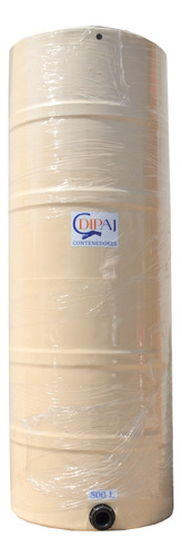 Tinaco para agua Dipaj 500 LER tricapa vertical polietileno 500L beige de 170 cm x 63 cm