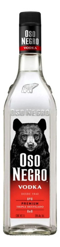 Vodka Oso Negro 1 Lt - (12 Pack)