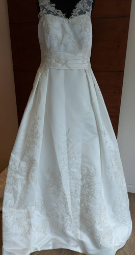 Vestido Novia. Oleg Cassini . Incluye Funda. Nuevo