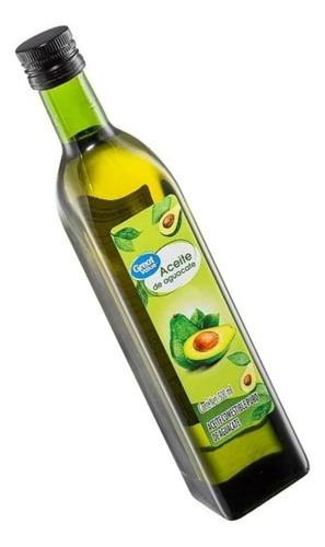 3 Pza Aceite Comestible Great Value Puro De Aguacate 500 Ml