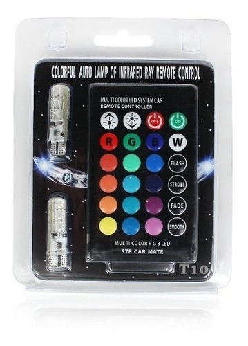 Foco Led T10 Rgb Con Control 