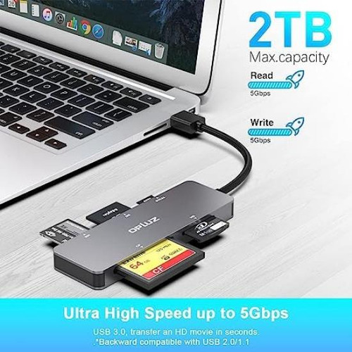 Lector De Tarjetas Usb Opluz Lector De Tarjetas Múltiples 6