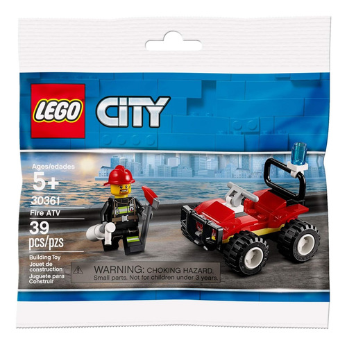 City Lego Set 30361 Fire Atv 39 Piezas Polybag