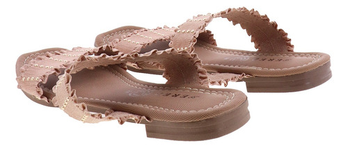 Sandalias Planas Tiras Delgadas Elásticas Mujer Moda Aona