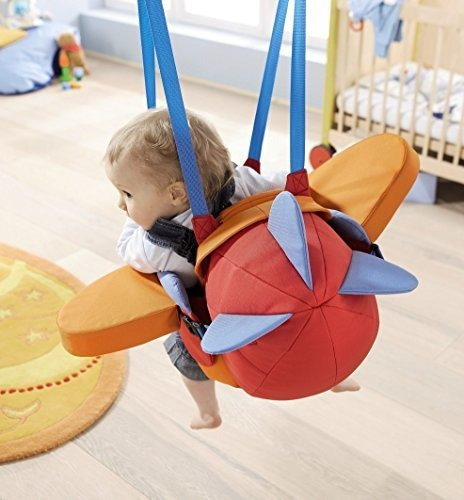 Imagen 6 de 6 de Haba Aircraft Swing - Columpio De Interior Para Bebé Con