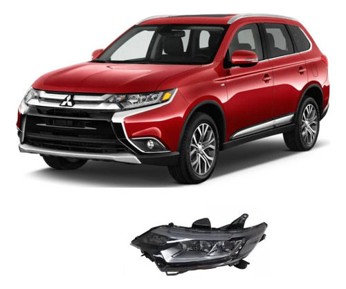 Optico Mitsubishi Outlander Gf7w Gf8w 2016 Al 2021 Izquierdo