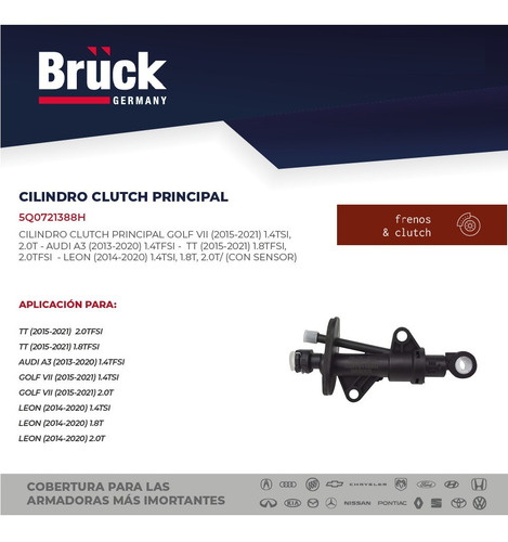 Cilindro Clutch Principal Golf V I I Audi A3 14-18 C/sensor