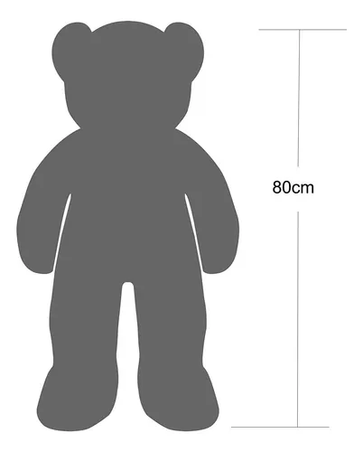 Oso De Peluche Yunnasi Grande Con Bufanda De 80 Cm, Barra Li